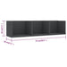 Raft de perete CD-uri, gri, 75 x 18 x 18 cm, lemn prelucrat - WALTI WALTI