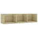 Raft de perete CD-uri stejar Sonoma 75x18x18 cm lemn prelucrat - WALTI WALTI