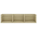 Raft de perete CD-uri stejar Sonoma 75x18x18 cm lemn prelucrat - WALTI WALTI