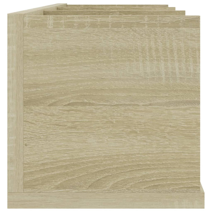 Raft de perete CD-uri stejar Sonoma 75x18x18 cm lemn prelucrat - WALTI WALTI