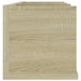 Raft de perete CD-uri stejar Sonoma 75x18x18 cm lemn prelucrat - WALTI WALTI