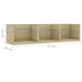 Raft de perete CD-uri stejar Sonoma 75x18x18 cm lemn prelucrat - WALTI WALTI
