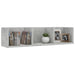 Raft de perete CD-uri, gri beton, 75x18x18 cm, lemn prelucrat - WALTI WALTI