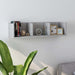 Raft de perete CD-uri, gri beton, 75x18x18 cm, lemn prelucrat - WALTI WALTI