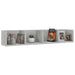 Raft de perete CD-uri, gri beton, 100x18x18 cm, lemn prelucrat - WALTI WALTI