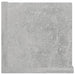 Raft de perete CD-uri, gri beton, 100x18x18 cm, lemn prelucrat - WALTI WALTI