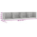 Raft de perete CD-uri, gri beton, 100x18x18 cm, lemn prelucrat - WALTI WALTI