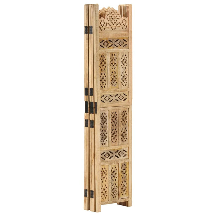 Paravan cameră sculptat manual 5 panouri 200x165 cm mango - WALTI WALTI