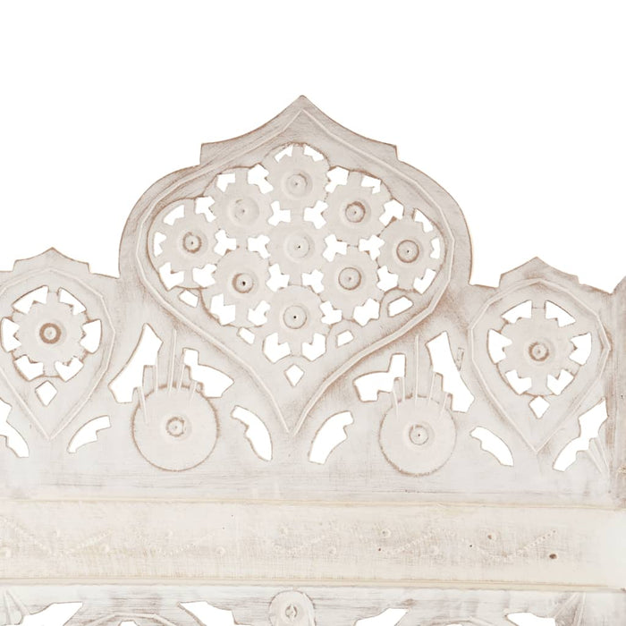 Paravan cameră sculptat manual 5 panouri alb 200x165 cm mango - WALTI WALTI