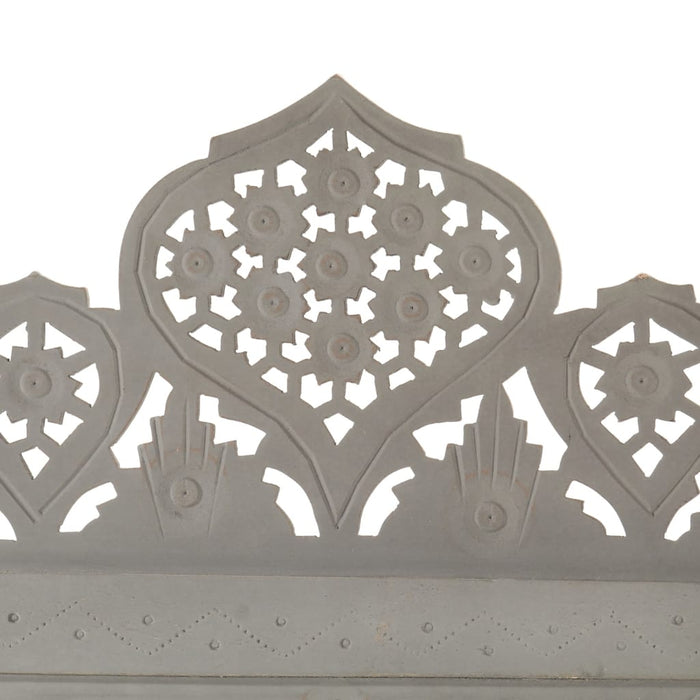 Paravan cameră sculptat manual 4 panouri gri 160x165 cm mango - WALTI WALTI