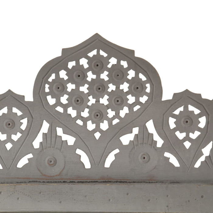 Paravan cameră sculptat manual 5 panouri gri 200x165 cm mango - WALTI WALTI