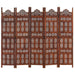 Paravan cameră sculptat manual 5 panouri maro 200x165 cm mango - WALTI WALTI