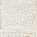 Paravan cameră sculptat manual, 4 panouri, alb 160x165 cm mango - WALTI WALTI