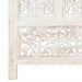 Paravan cameră sculptat manual, 4 panouri, alb 160x165 cm mango - WALTI WALTI