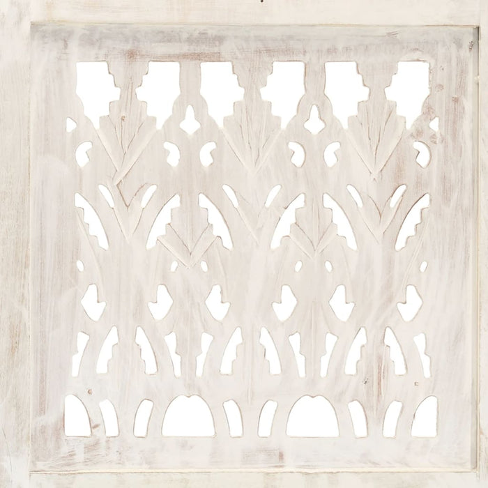 Paravan cameră sculptat manual 3 panouri alb 120x165 cm mango - WALTI WALTI