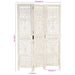 Paravan cameră sculptat manual 3 panouri alb 120x165 cm mango - WALTI WALTI