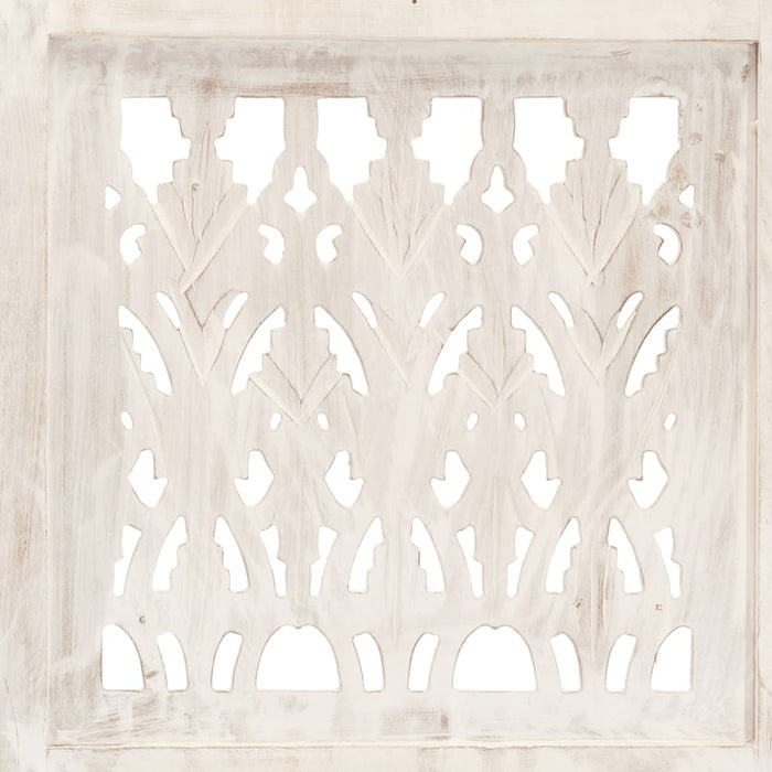 Paravan cameră sculptat manual 5 panouri alb 200x165 cm mango - WALTI WALTI