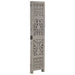 Paravan cameră sculptat manual 3 panouri gri 120x165 cm mango - WALTI WALTI