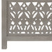 Paravan cameră sculptat manual 3 panouri gri 120x165 cm mango - WALTI WALTI