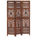 Paravan cameră sculptat manual 3 panouri maro 120x165 cm mango - WALTI WALTI