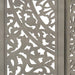 Paravan cameră sculptat manual 3 panouri gri 120x165 cm mango - WALTI WALTI