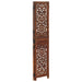 Paravan cameră sculptat manual 3 panouri maro 120x165 cm mango - WALTI WALTI