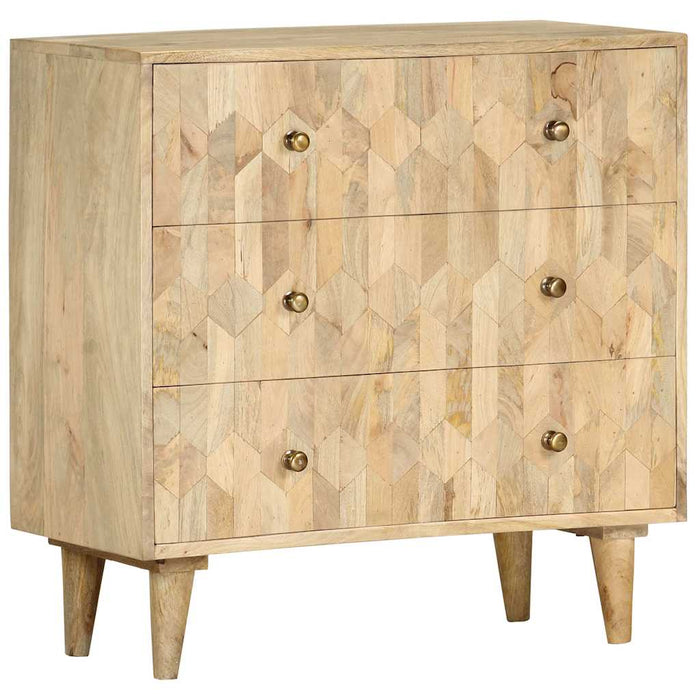 Dulap cu sertare, 75 x 35 x 75 cm, lemn masiv de mango WALTI