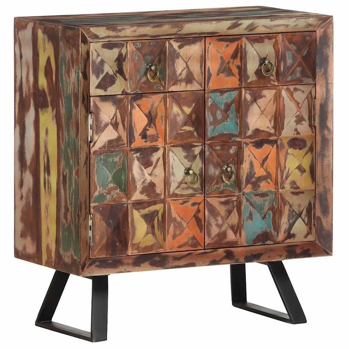 Dulap lateral, 70 x 35 x 75 cm, lemn masiv reciclat WALTI