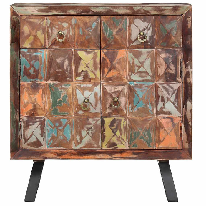 Dulap lateral, 70 x 35 x 75 cm, lemn masiv reciclat WALTI