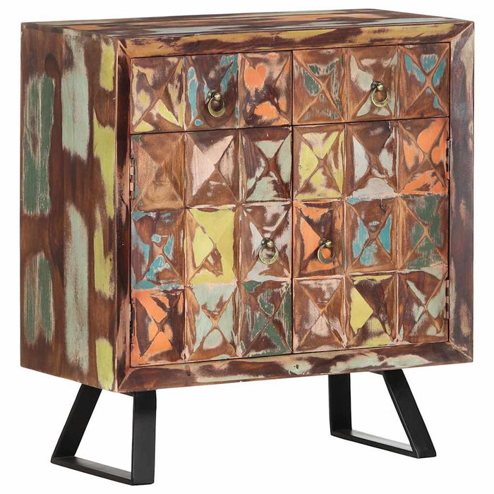 Dulap lateral, 70 x 35 x 75 cm, lemn masiv reciclat WALTI