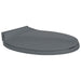 Capac WC cu închidere silențioasă, gri, oval - WALTI WALTI