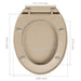 Capac WC cu închidere silențioasă, bej, oval - WALTI WALTI