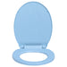 Capac WC cu închidere silențioasă, albastru, oval - WALTI WALTI