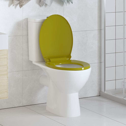Capac WC cu închidere silențioasă, verde, oval - WALTI WALTI