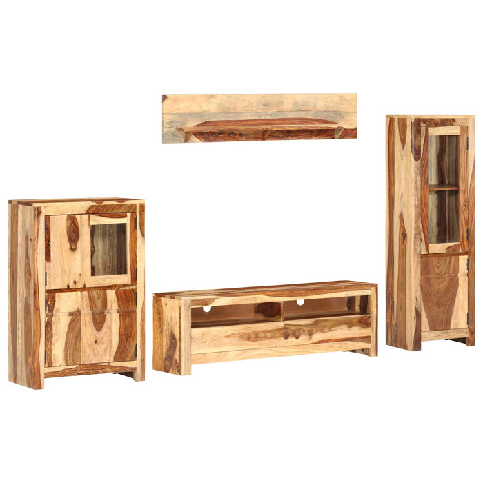 Set de unități TV cu sertar Maro 120 x 30 x 39 cm lemn - WALTI WALTI