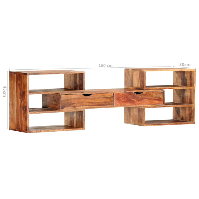 Dulap TV, 160x30x45 cm, lemn masiv WALTI
