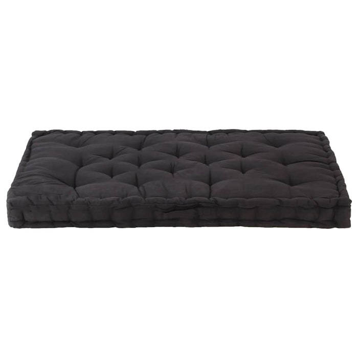 Pernă podea canapea din paleți, negru, 120 x 80 x 10 cm bumbac WALTI