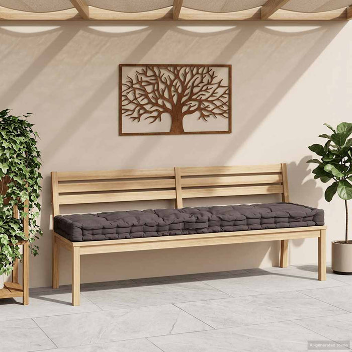 Pernă podea canapea din paleți antracit 120 x 40 x 7 cm bumbac - WALTI WALTI