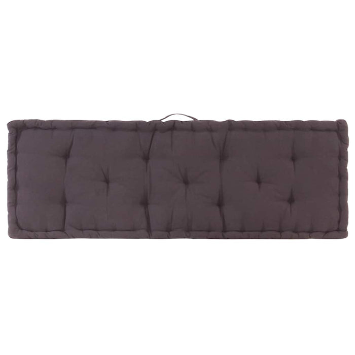 Pernă podea canapea din paleți antracit 120 x 40 x 7 cm bumbac - WALTI WALTI