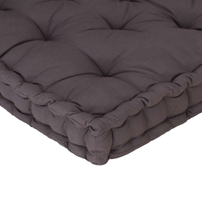 Pernă podea canapea din paleți antracit 120 x 40 x 7 cm bumbac - WALTI WALTI