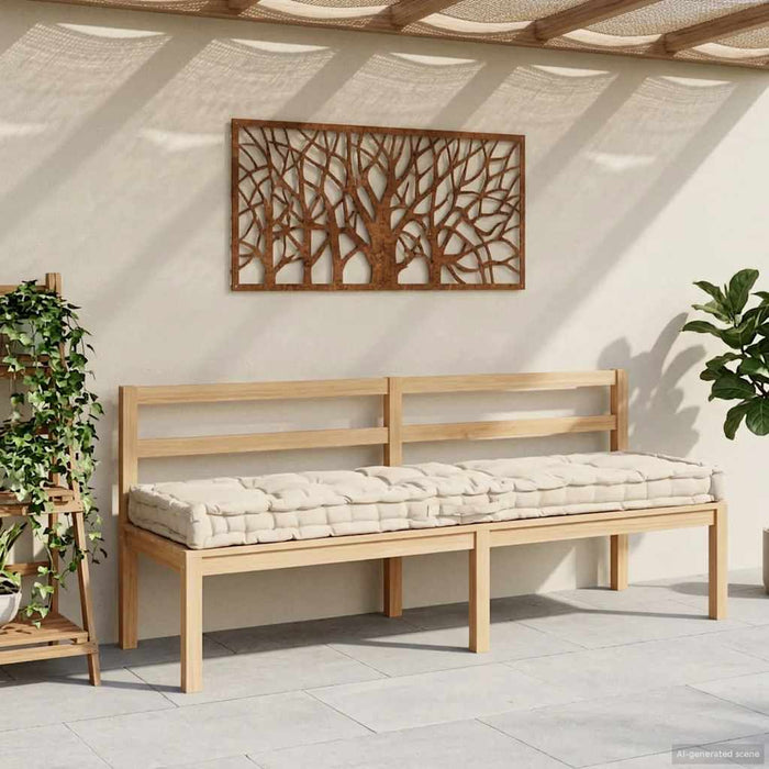 Pernă podea canapea din paleți, bej, 120 x 40 x 7 cm, bumbac - WALTI WALTI