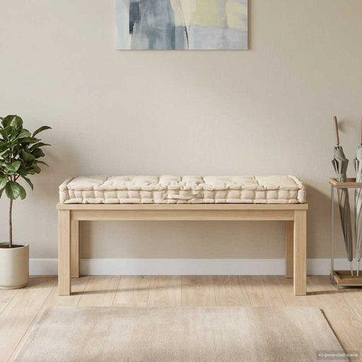 Pernă podea canapea din paleți, bej, 120 x 40 x 7 cm, bumbac - WALTI WALTI