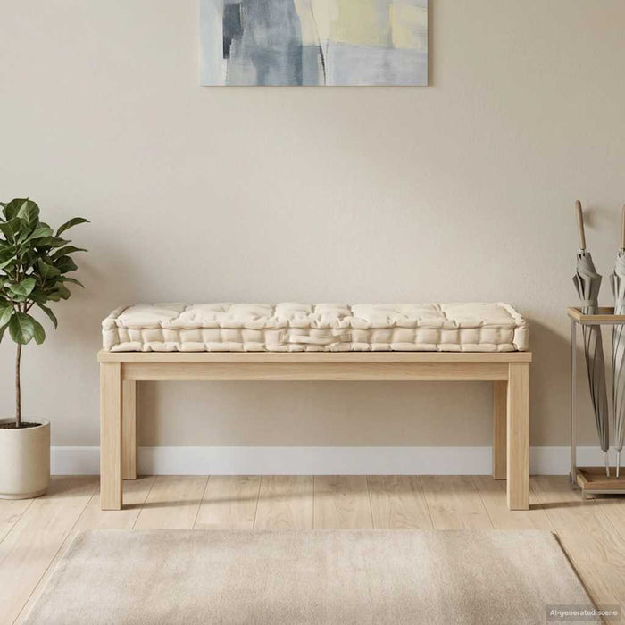 Pernă podea canapea din paleți, bej, 120 x 40 x 7 cm, bumbac - WALTI WALTI