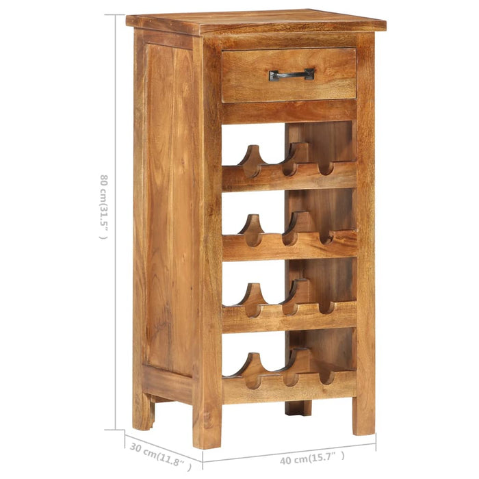 Dulap sticle de vin, 40x30x80 cm, lemn masiv de acacia WALTI