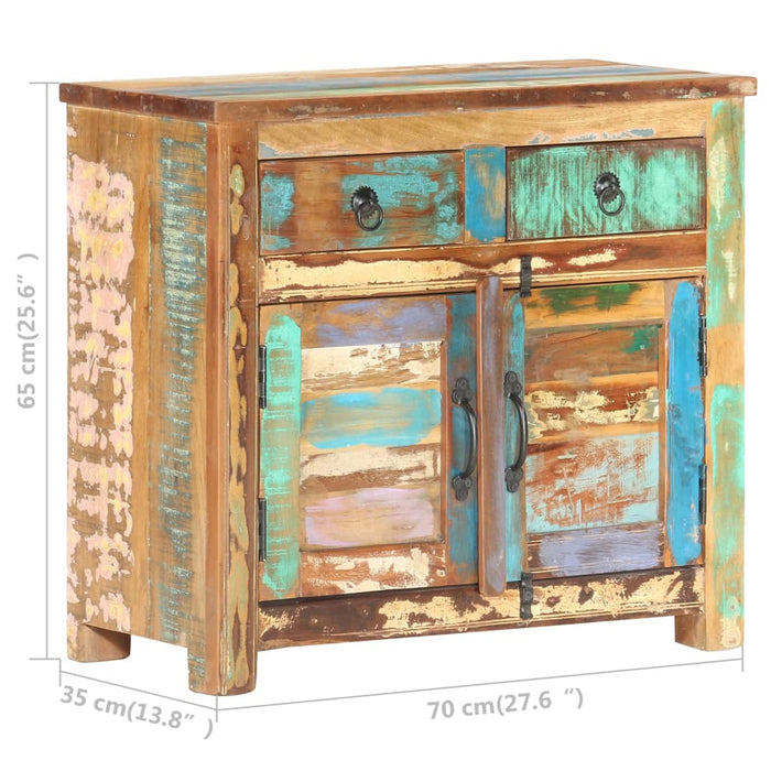 Servantă, 70 x 35 x 65 cm, lemn masiv reciclat WALTI