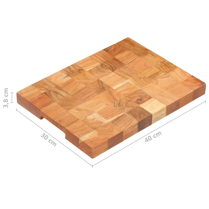 Placă de tocat, 40 x 30 x 3,8 cm, lemn masiv de acacia WALTI