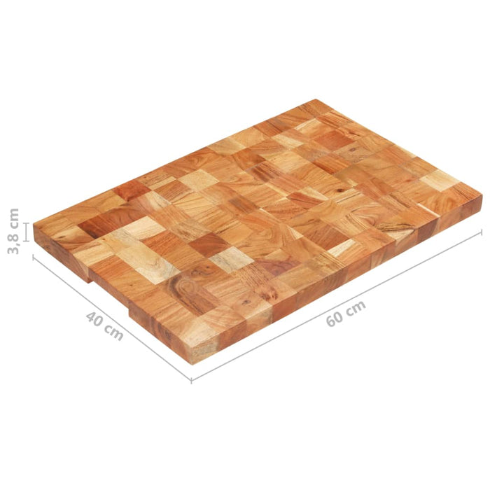 Placă de tocat, 60 x 40 x 3,8 cm, lemn masiv de acacia - WALTI WALTI