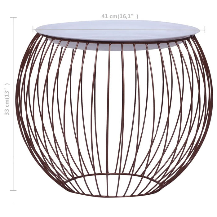 Măsuță de cafea, auriu, Ø 41 cm - WALTI WALTI