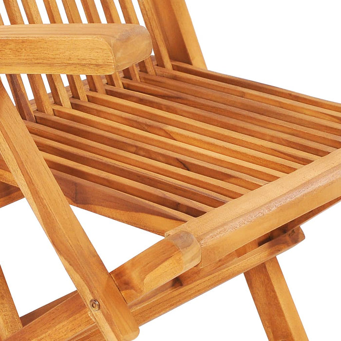 Set mobilier de exterior pliabil, 7 piese, lemn masiv de tec - WALTI WALTI