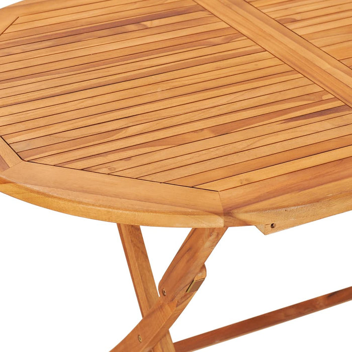 Set mobilier de exterior pliabil, 7 piese, lemn masiv de tec - WALTI WALTI
